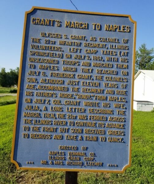 GRANT’S MARCH TO NAPLES WAR MEMORIAL MARKER