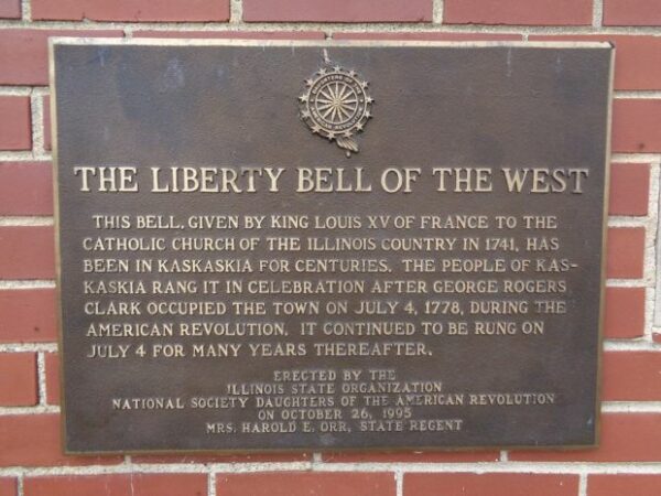 THE LIBERTY BELL OF THE WEST MEMORIAL PLAQUE