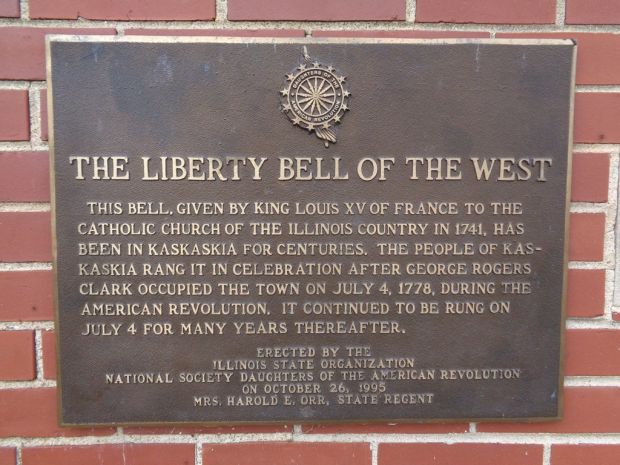 THE LIBERTY BELL OF THE WEST MEMORIAL PLAQUE