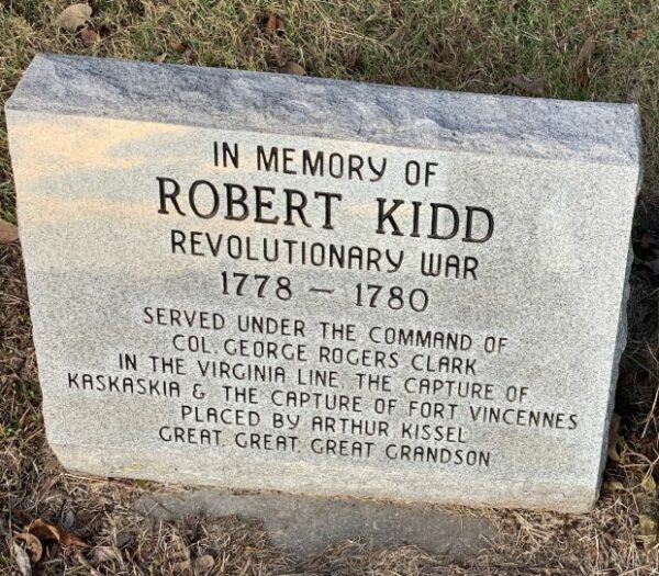 IN MEMORY OF ROBERT KIDD REVOLUTIONARY WAR MEMORIAL