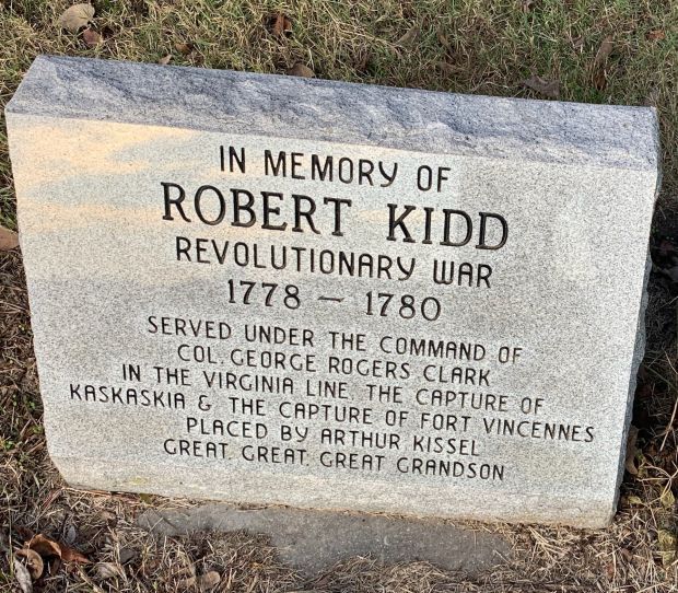 IN MEMORY OF ROBERT KIDD REVOLUTIONARY WAR MEMORIAL