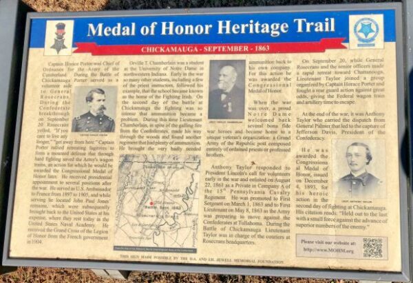 MEDAL OF HONOR HERITAGE TRAIL MEMORIAL PLAQUE B