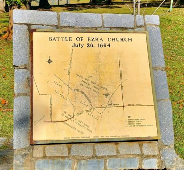 THE BATTLE OF EZRA CHURCH WAR MEMORIAL PLAQUE C