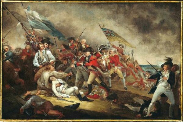 THE DEATH OF GENERAL WARREN AT THE BATTLE OF BUNKER’S HILL MEMORIAL ART