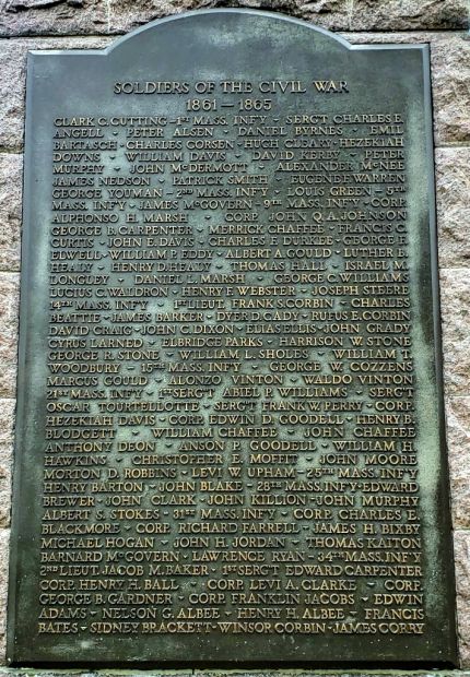 DUDLEY SOLDIERS WAR MEMORIAL PLAQUE D