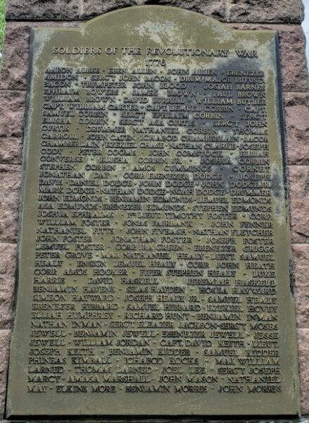 DUDLEY SOLDIERS WAR MEMORIAL PLAQUE B