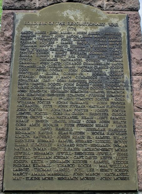 DUDLEY SOLDIERS WAR MEMORIAL PLAQUE B