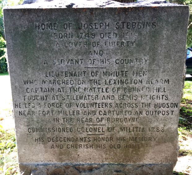 HOME OF JOSEPH STEBBINS WAR MEMORIAL