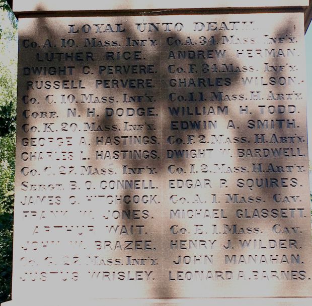 DEERFIELD CIVIL WAR MEMORIAL STONE C