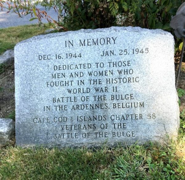 CAPE COD & ISLANDS BATTLE OF THE BULGE WAR MEMORIAL