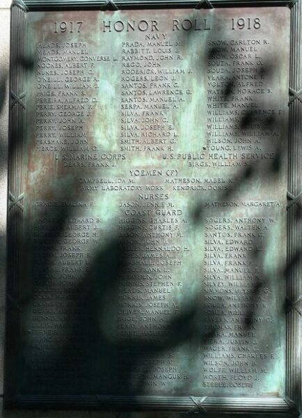 SONS OF PROVINCETOWN WAR MEMORIAL PLAQUE C