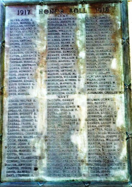 SONS OF PROVINCETOWN WAR MEMORIAL PLAQUE B