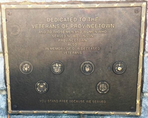 VETERANS OF PROVINCETOWN MEMORIAL PLAQUE A