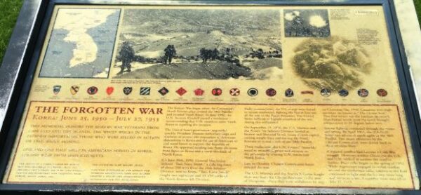 THE FORGOTTEN WAR MEMORIAL PANEL