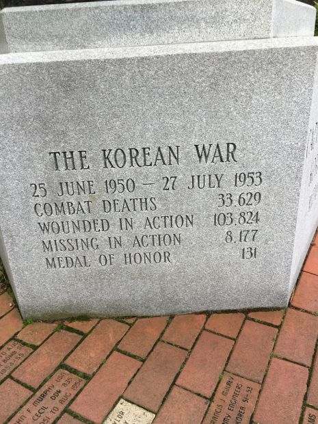 CAPE AND ISLANDS KOREAN WAR MEMORIAL STONE B