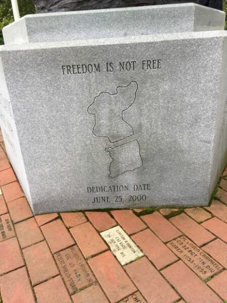 CAPE AND ISLANDS KOREAN WAR MEMORIAL STONE A