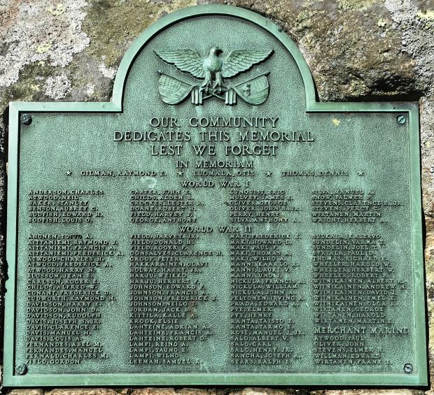 BARNSTABLE WAR VETERANS MEMORIAL PLAQUE