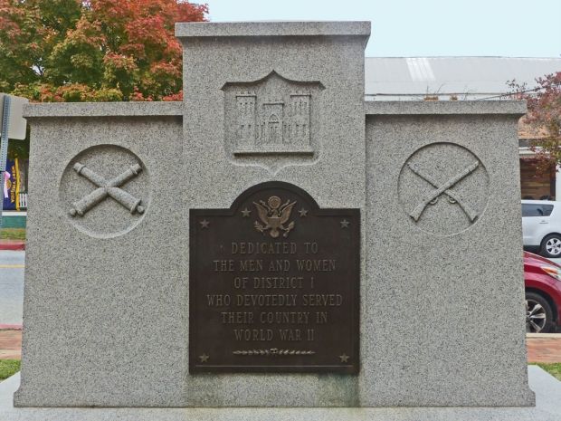 SHARPSBURG DIST WORLD WAR MEMORIAL BACK