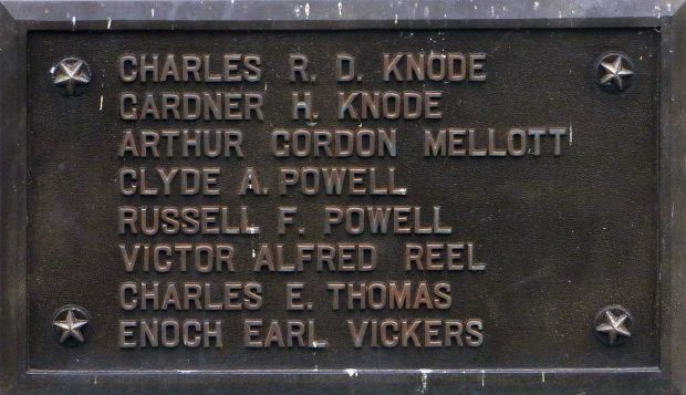 SHARPSBURG DIST WORLD WAR MEMORIAL PLAQUE B