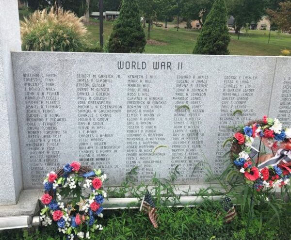 V.F.W. POST 10502 WAR VETERANS MEMORIAL PANEL C