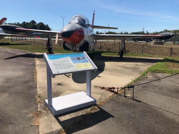 NORTH AMERICAN T-2C BUCKEYE MEMORIAL AIRCRAFT