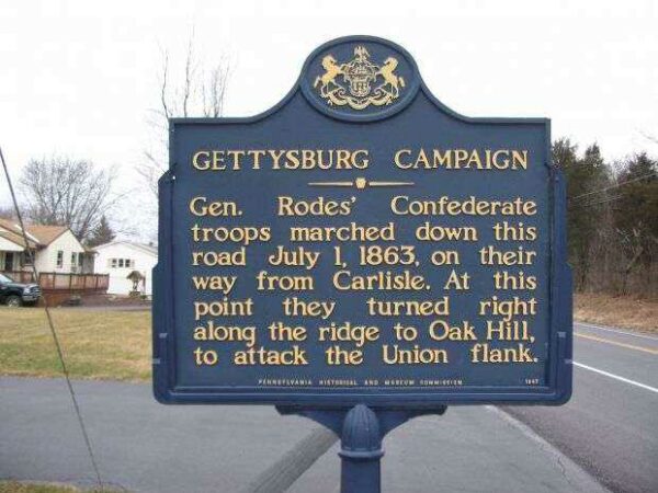 GETTYSBURG CAMPAIGN WAR MEMORIAL MARKER V