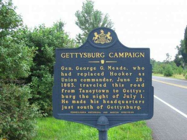 GETTYSBURG CAMPAIGN WAR MEMORIAL MARKER III