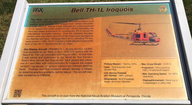 BELL TH-1L IROQUOIS MEMORIAL AIRCRAFT PLAQUE
