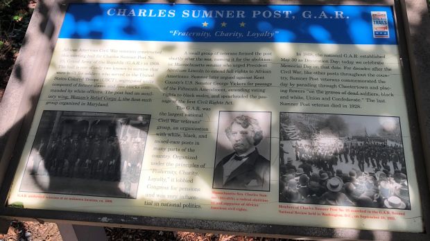CHARLES SUMNER POST, G.A.R. WAR MEMORIAL PLAQUE