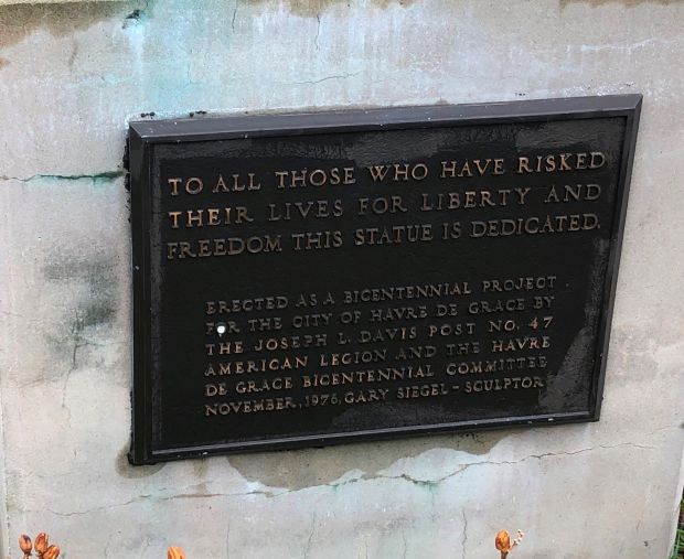 MAJOR GENERAL MARQUIS DE LAFAYETTE WAR MEMORIAL PLAQUE