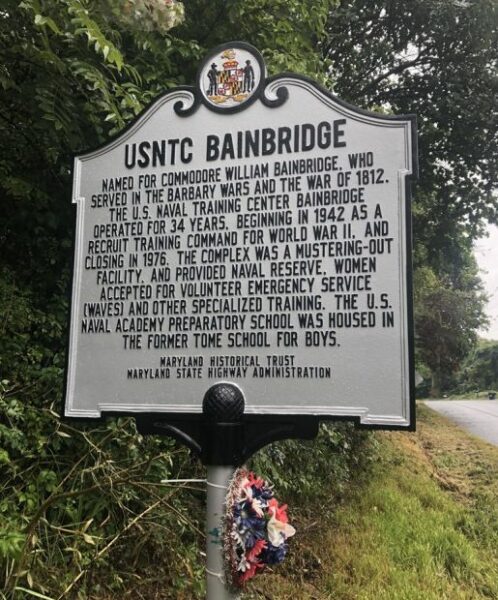 USNTC BAINBRIDGE WAR MEMORIAL MARKER