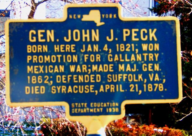 GEN. JOHN J. PECK WAR MEMORIAL MARKER