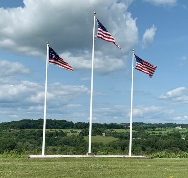 FORT PLAIN REVOLUTIONARY WAR MEMORIAL FLAGPOLES