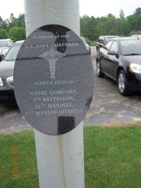 HOTEL CO. 2ND BATTALION 26TH MARINES U.S. NAVY CORPSMAN MEMORIAL
