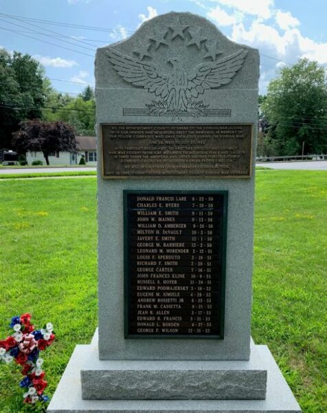 MONTGOMERY COUNTY VETERANS OF THE KOREAN WAR MEMORIAL