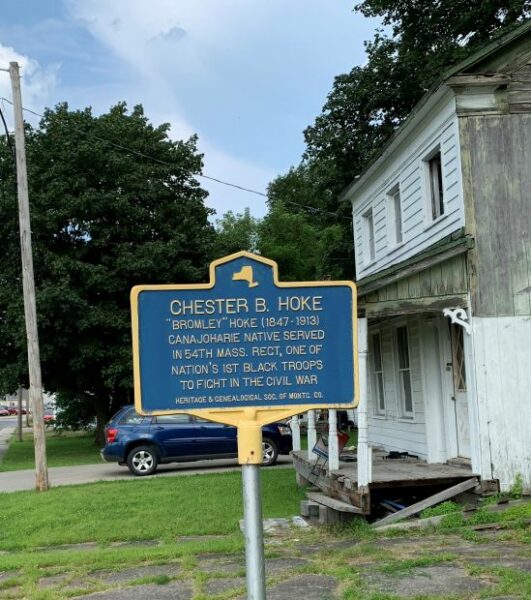 CHESTER B. HOKE WAR MEMORIAL MARKER