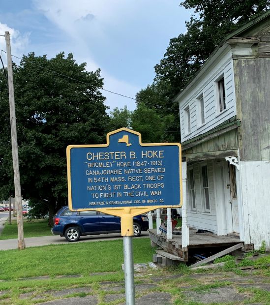 CHESTER B. HOKE WAR MEMORIAL MARKER