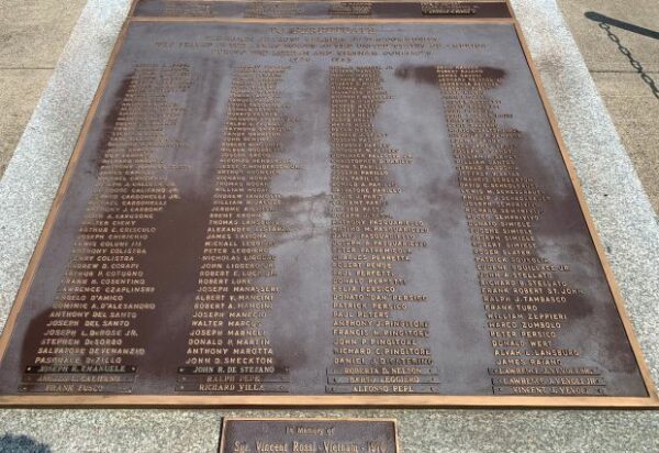 FIFTH WARD WAR VETERANS MEMORIAL PLAQUE B