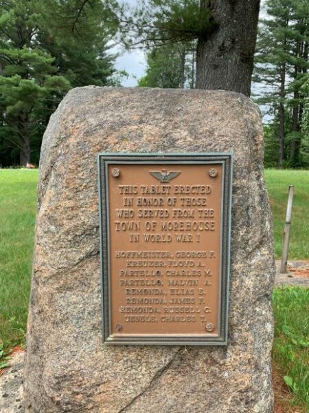 TOWN OF MOREHOUSE WORLD WAR I MEMORIAL