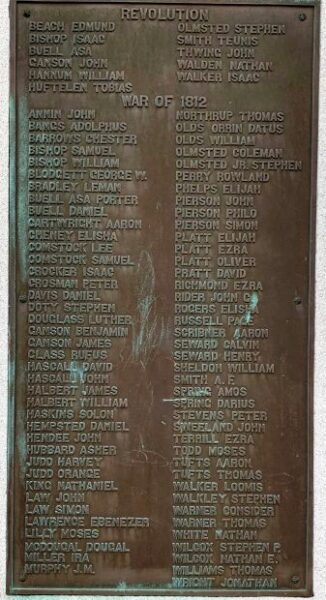 LE ROY CIVIL WAR MEMORIAL PLAQUE C