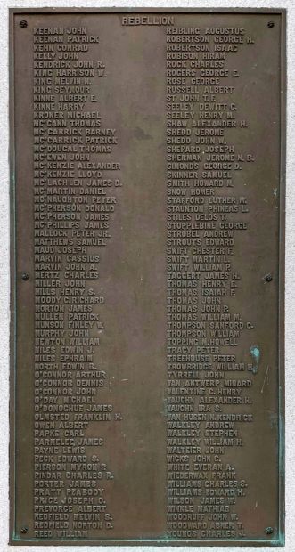 LE ROY CIVIL WAR MEMORIAL PLAQUE B