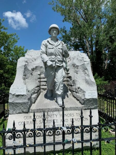 KEESEVILLE HONOR ROLL WAR MEMORIAL STATUE