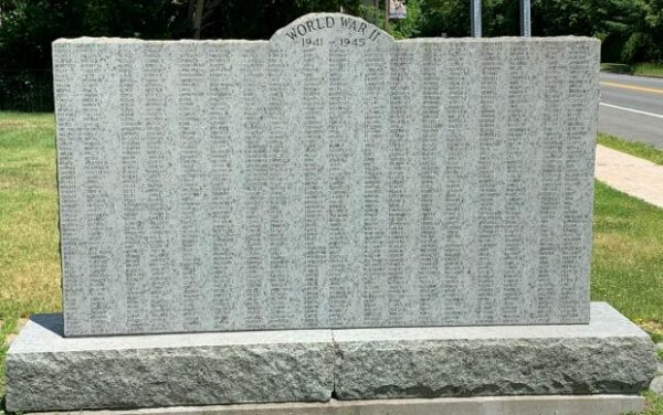 KEESEVILLE HONOR ROLL WAR MEMORIAL STONE A