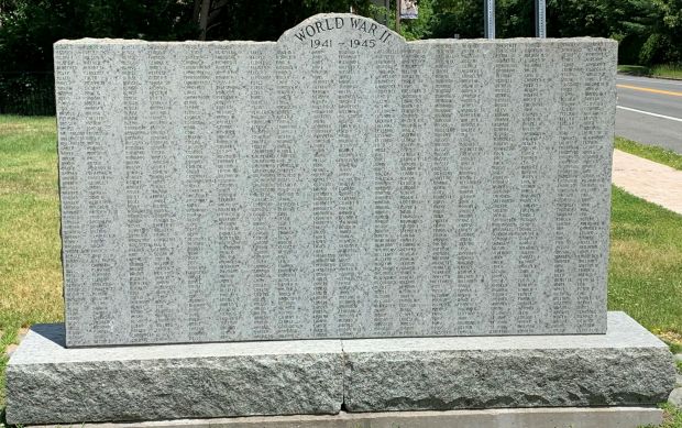 KEESEVILLE HONOR ROLL WAR MEMORIAL STONE A