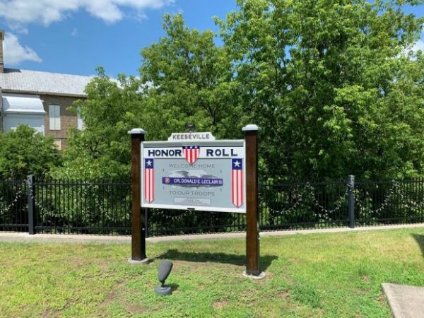 KEESEVILLE HONOR ROLL WAR MEMORIAL MARKER