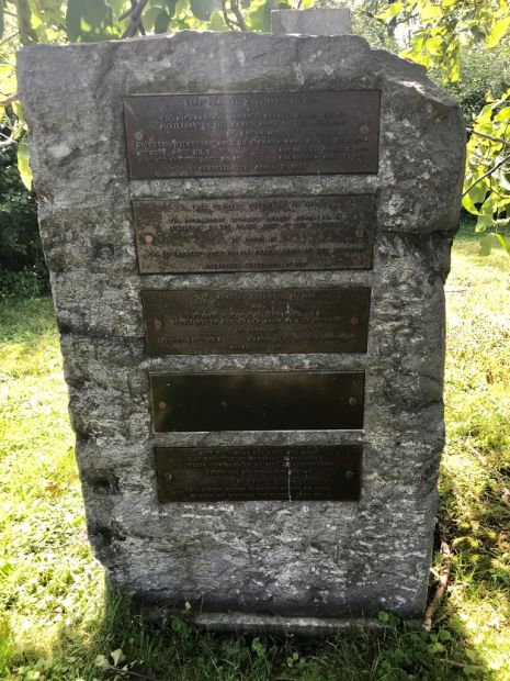 GRAND ARMY OF THE REPUBLIC TREE PLANTED MEMORIAL PLAQUES