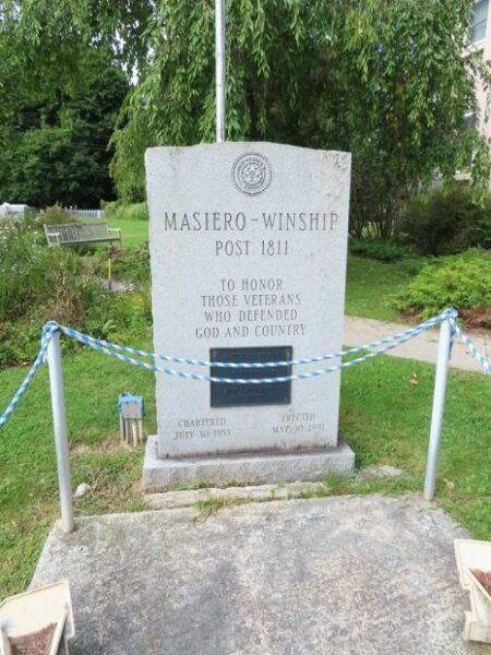 MASIERO-WINSHIP POST 1811 VETERANS MEMORIAL STONE A