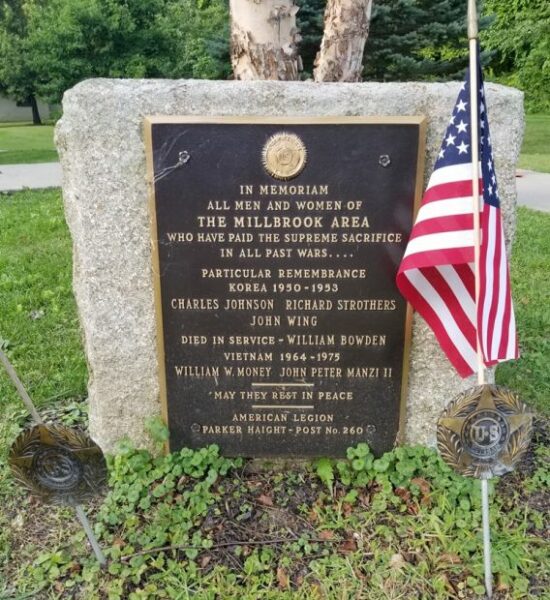 MILLBROOK AREA SUPREME SACRIFICE WAR MEMORIAL