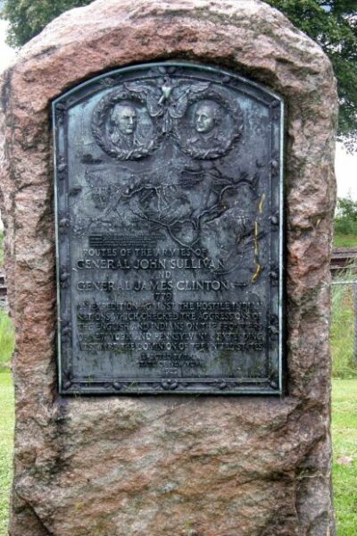 CAYUGA ROUTES OF THE ARMIES OF GENERAL JOHN SULLIVAN AND GENERAL JAMES CLINTON MEMORIAL