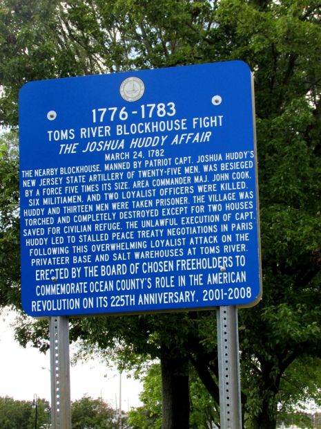 TOMS RIVER BLOCKHOUSE FIGHT WAR MEMORIAL MARKER